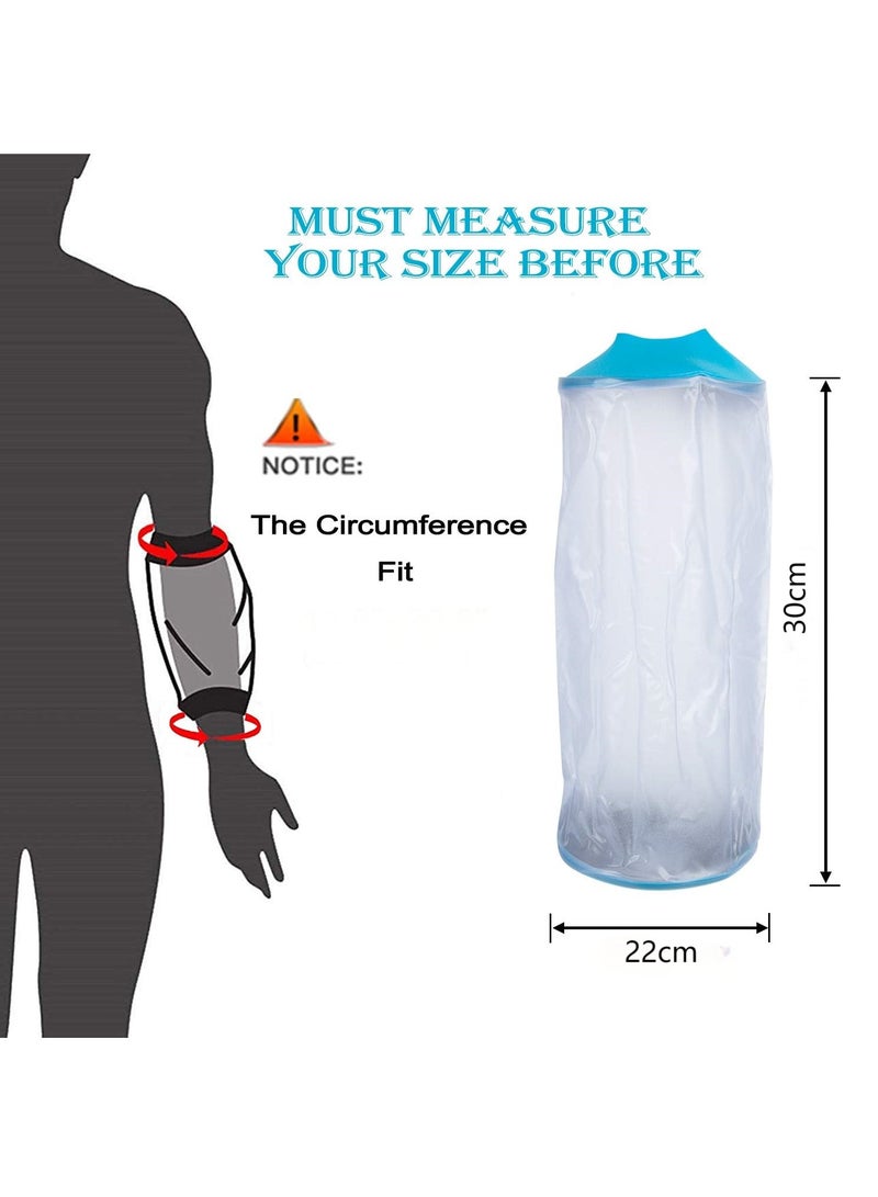 DUNISO Waterproof Comfortable Shower Bag For Broken Wound Elbow, Arm Sleeve Protector For Bath Adult, Reusable Bandage Shower Cover Dressing Protector - Image 2