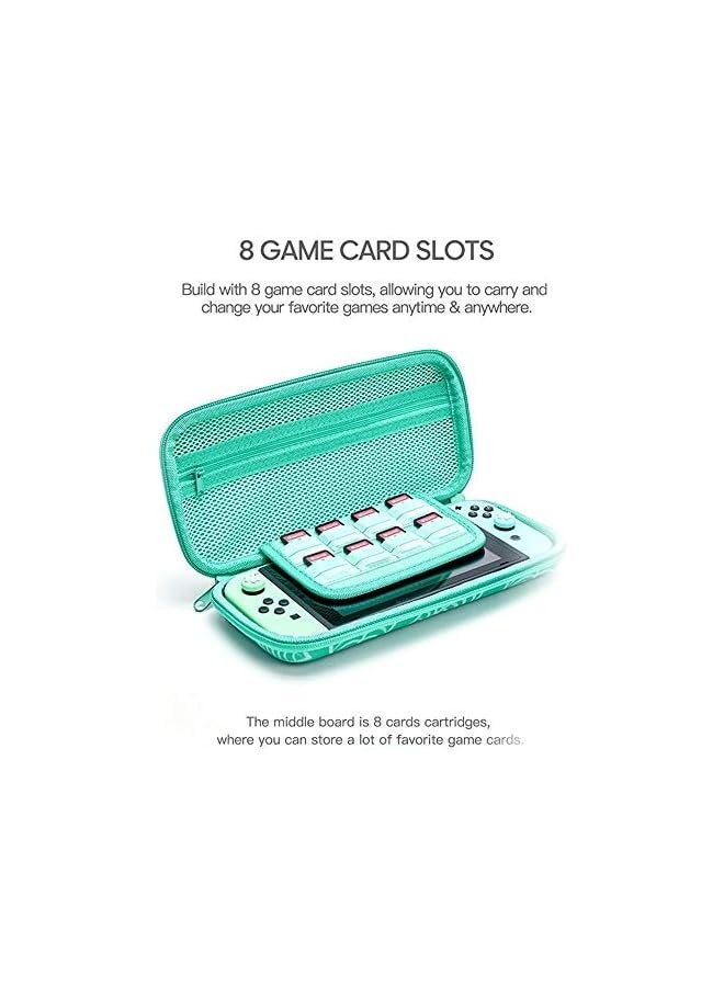 بروماس Nintendo Switch Case, Premium Material Switch Carry Case for Switch, 8 Cards, Cables, Accessories, Portable for Travel/Outdoor - Image 2