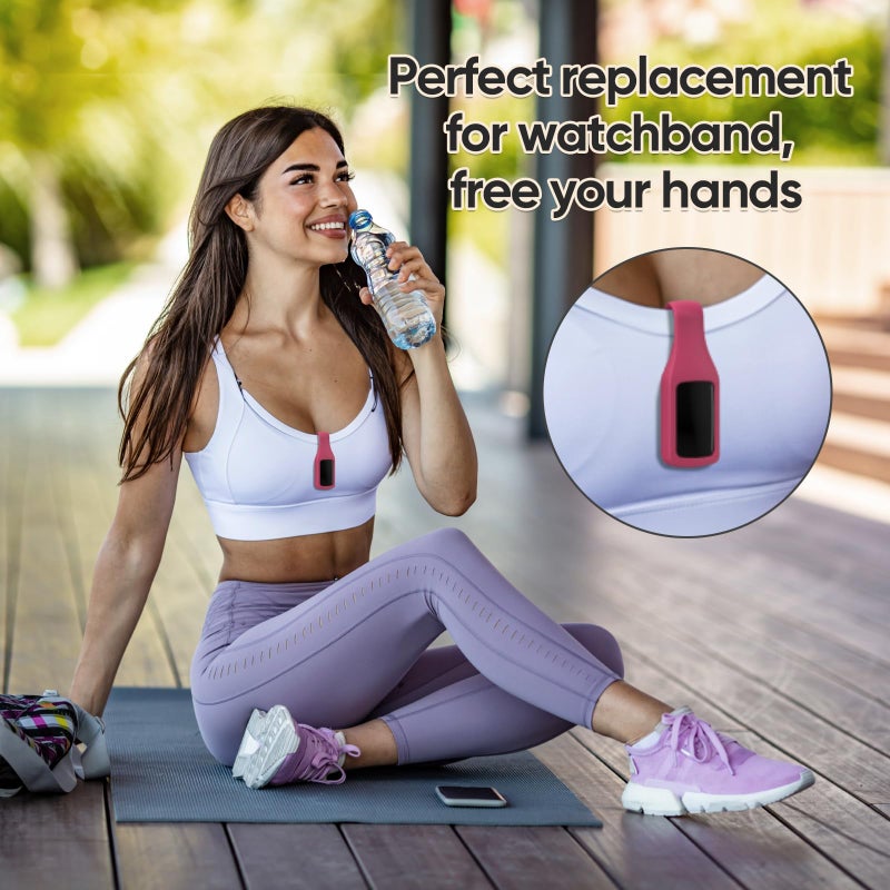 BLIKEJIN Clip Holder Accessory for Fitbit Charge 6 Replacement Wristband (Midnight Blue) - Image 4