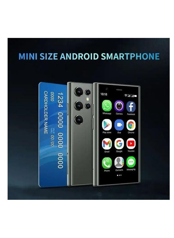SOYES - S24 Pro Super Mini Mobile Phone Android Quad Core Black, Mobile Mini Smartphone Ultra Small Pocket Student Children Men and Women - Image 1