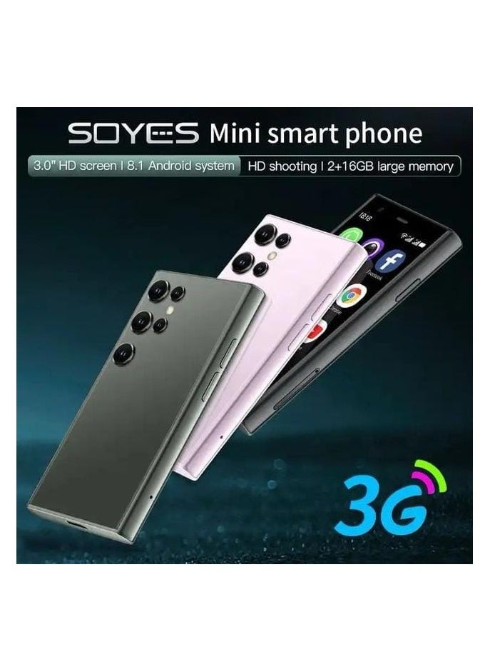 SOYES - S24 Pro Super Mini Mobile Phone Android Quad Core Black, Mobile Mini Smartphone Ultra Small Pocket Student Children Men and Women - Image 1