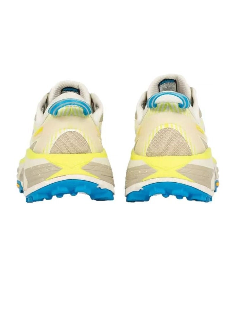 Hoka One One Mafate Speed 2 Outdoor Running Shoes Beige/Yellow/Blue For Men/Women - Image 4