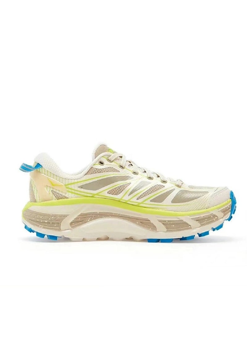 Hoka One One Mafate Speed 2 Outdoor Running Shoes Beige/Yellow/Blue For Men/Women - Image 1