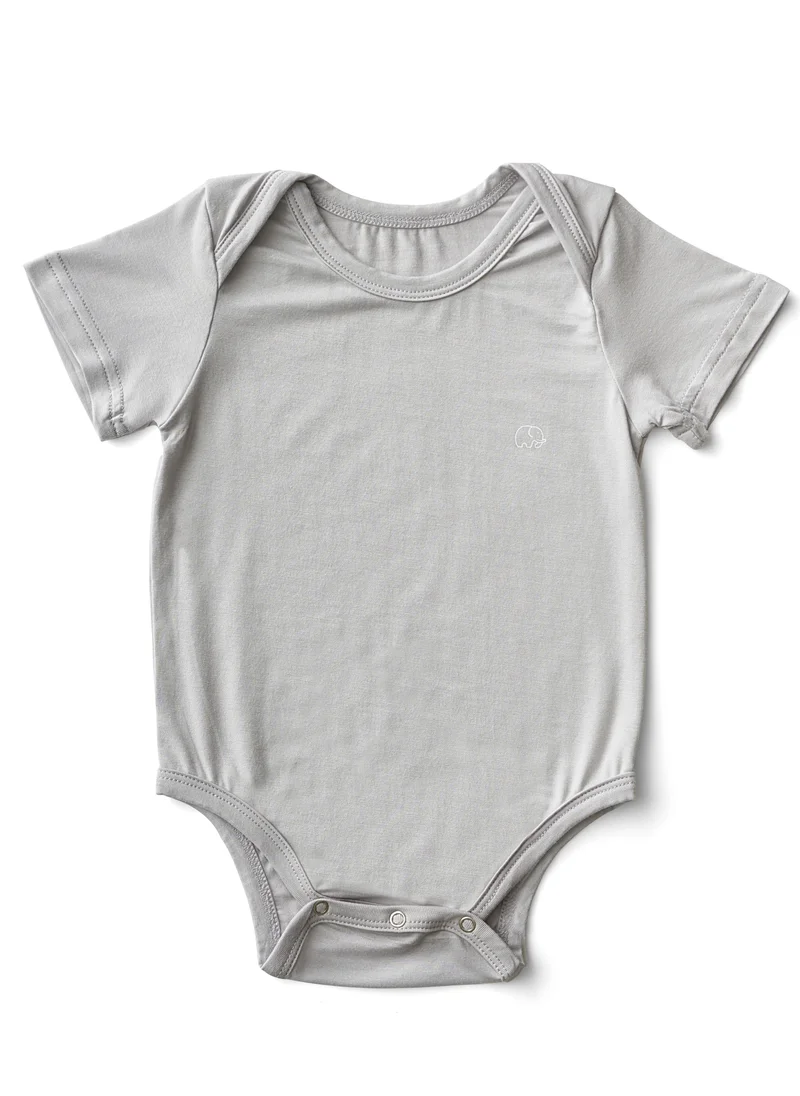 Anvi Baby Organic Bamboo Spandex Bodysuit- Grey	Preemie up to 3kg