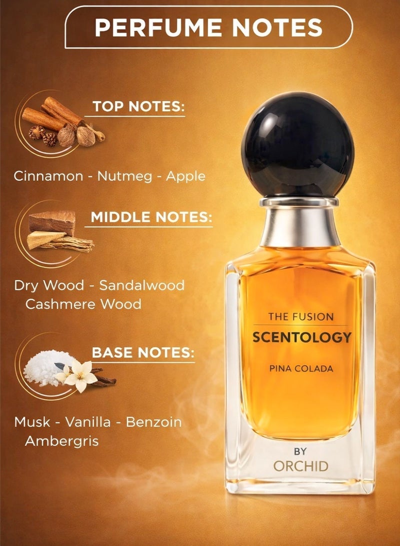 Orchid Pina Colada Unisex Eau De Parfum 100ml – Tropical Woody Vanilla Musk Long-Lasting Perfume for Men & Women - Image 2