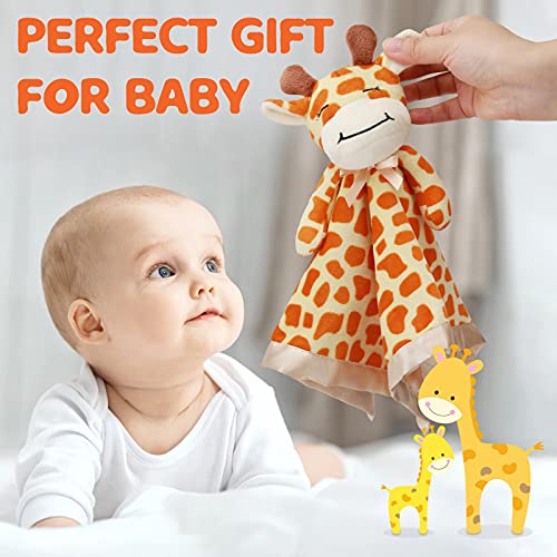 Pro Goleem Giraffe Loveys for Babies Soft Security Blanket Snuggle Toy Stuffed Animal Blanket Unisex Baby Lovie Baby Gifts for Infant and Toddler 16 Inch - Image 3