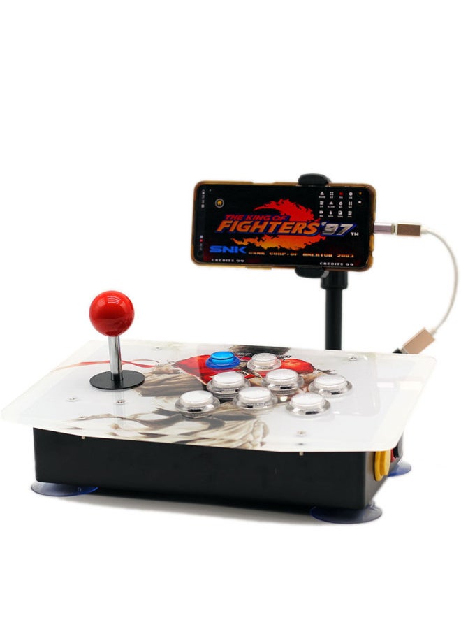 General PS4 Bluetooth Mobile Phone Android Wireless PS3 PC STEAM SWITCH Game Street Fighter 5 Fighting Arcade Rocker-Product Color:Mobile Phone Wired WS01 Competitive Version  - Image 1