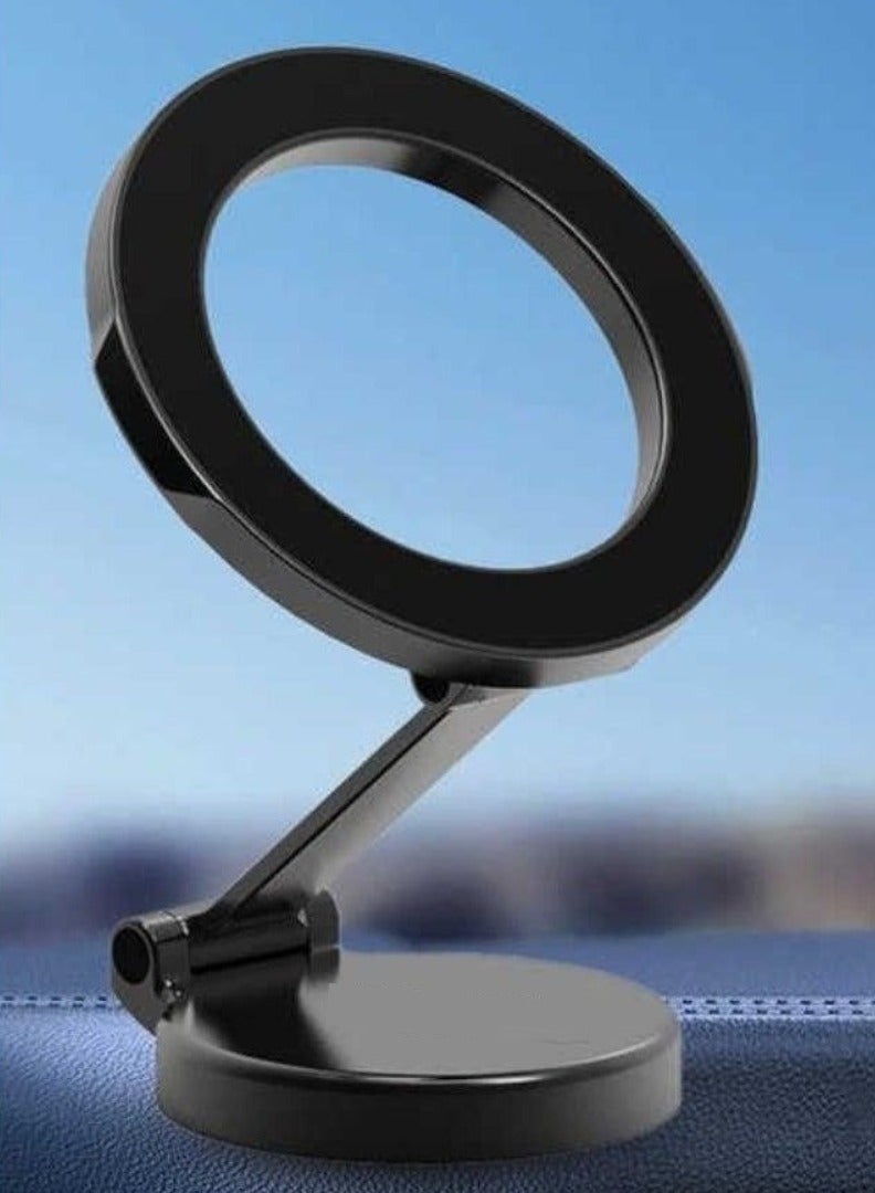 ELTRAZONE 📱 Universal Magnetic Car Phone Holder – 1080° Rotating Dashboard Mount with Ultra-Strong Magnets & Secure Adhesive – MagSafe-Compatible Car Mount for iPhone 15, 14, 13, 12, Samsung S24, S23, Pixel, OnePlus & All Smartphones – Black - Image 1
