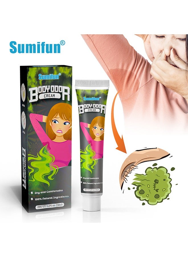 سوميفون كريم رائحة الجسم - مضاد للتعرق ومزيل العرق تحت الإبط خفيف طويل الأمد مقاوم للماء مقاوم للعرق صديق للبشرة منعش فعال كريم رائحة الإبط للتخلص من رائحة الجسم 20G - Image 1