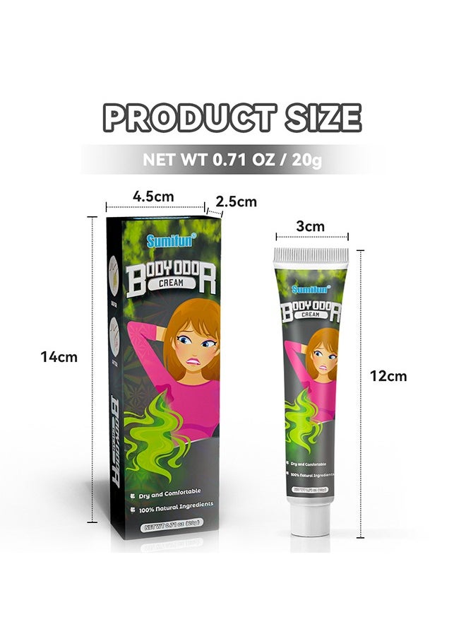 Body Odor Cream - Underarm Antiperspirant and Deodorant Mild Long Lasting Waterproof Sweatproof Skin Friendly Fresh Effective Underarm Odor Cream to Get Rid of Body Odor 20G - pzsku/Z6327C4A82D4D0DCE43CBZ/45/_/1730283160/7e8d4b2c-68d0-42ab-9b78-c069dcfe58e6