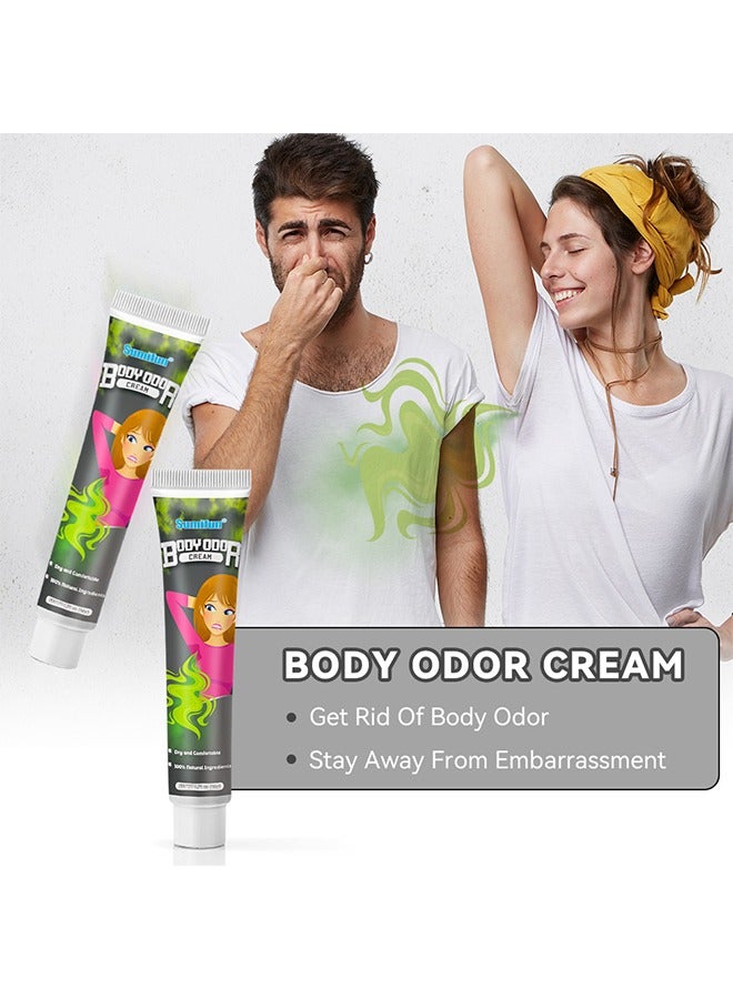 سوميفون كريم رائحة الجسم - مضاد للتعرق ومزيل العرق تحت الإبط خفيف طويل الأمد مقاوم للماء مقاوم للعرق صديق للبشرة منعش فعال كريم رائحة الإبط للتخلص من رائحة الجسم 20G - Image 2