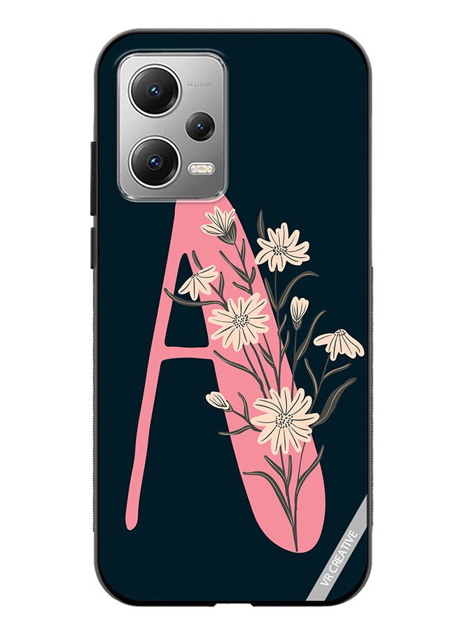 VR CREATIVE Protective Case Cover For Xiaomi Redmi Note 12 Alphabet A Design Multicolour - Image 1