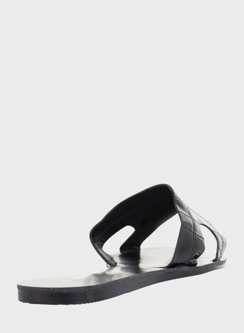RB One Strap Flat Sandals