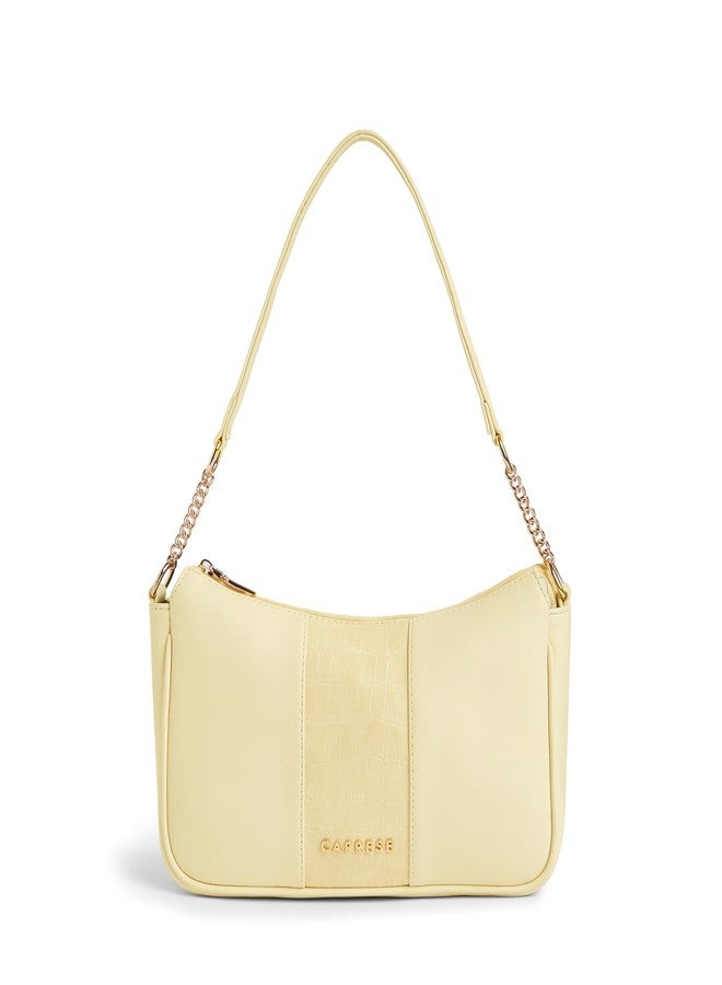 Caprese Visalia Medium Shoulder & Handheld Bag for Women with Secure Zip Closure | Chic, Versatile Design for Everyday Use, Perfect for Office, Travel & Special Events (Dark Beige) - Image 1