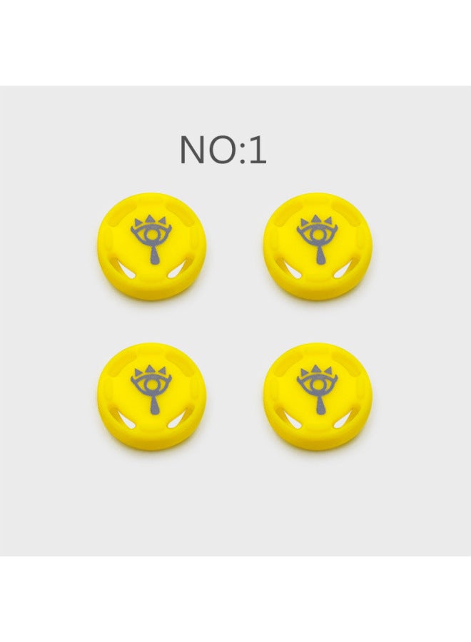 Nintendo Switch Handle Key Cap Switch Rocker Cap Nintendo Switch Silicone Cap-Product Color:GNS-1-056 Blue Background White Bear  - Image 5