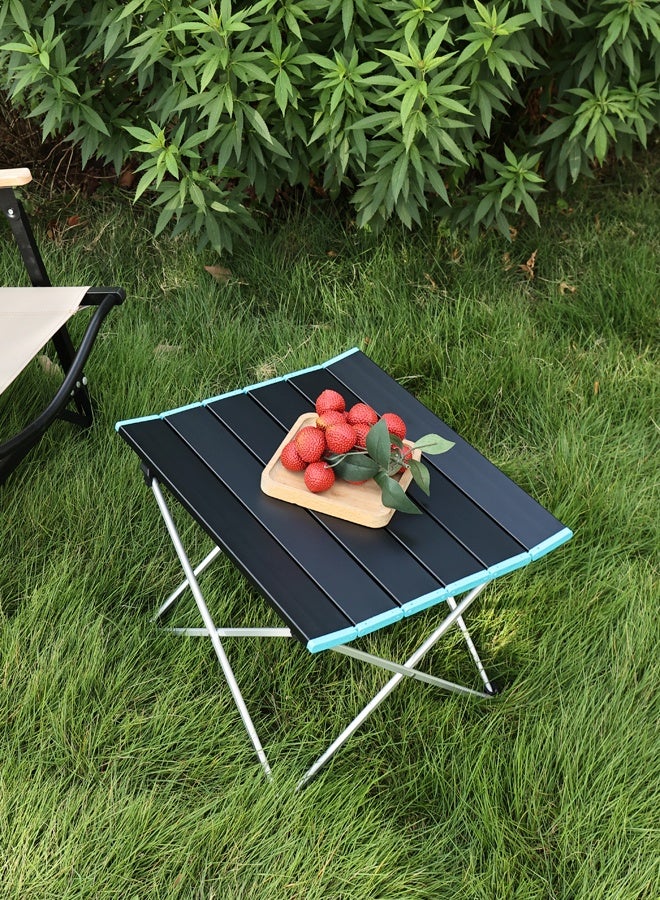 لوازم طاولة تخييم قابلة للطي صغيرة - 40×35×29 سم، وزن 0.9 كجم - طاولة خارجية محمولة وخفيفة الوزن مع سطح طي قابل للطي وحقيبة حمل، مثالية للرحلات، الشاطئ، الشواء، التنزه وصيد السمك - Image 1