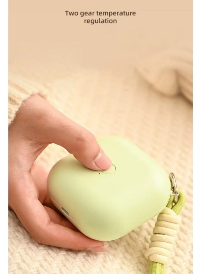 Generic Winter Cube Hand Warmer USB Rechargeable Smart Constant Temperature Hand Warmer Portable Electric Hand Warmer Green  - Image 2