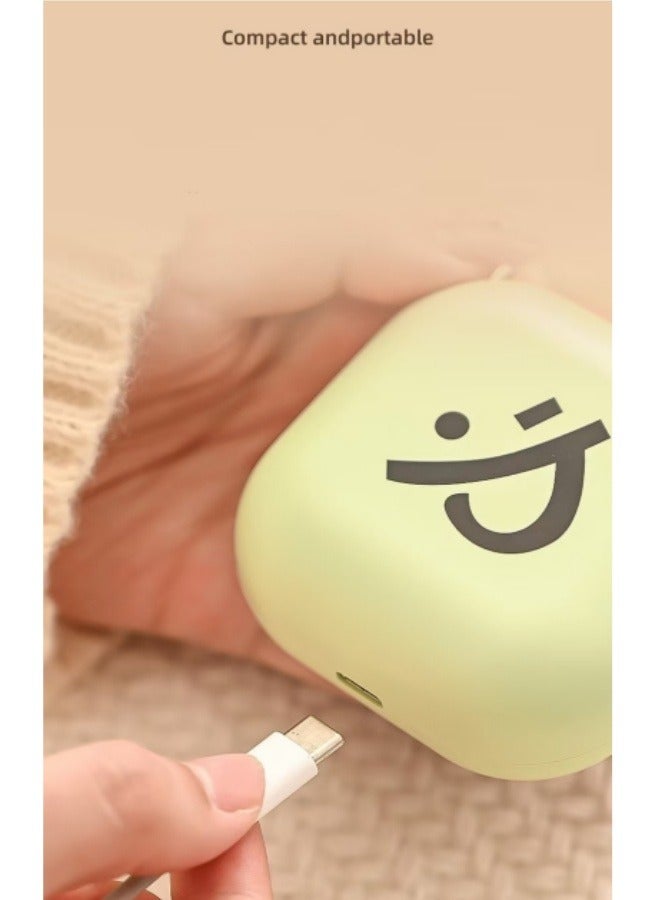 Generic Winter Cube Hand Warmer USB Rechargeable Smart Constant Temperature Hand Warmer Portable Electric Hand Warmer Green  - Image 5