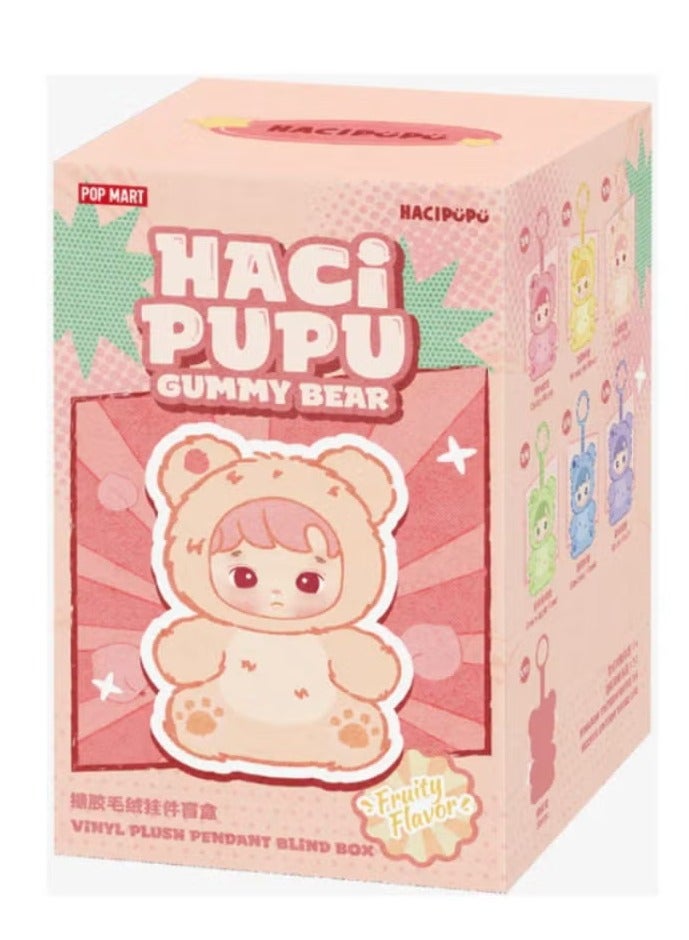 Pop Mart x Momiji 100% Authentic Pop Mart HACIPUPU Gummy Bear Series Vinyl Plush Pendant Single Blind Box - Image 1