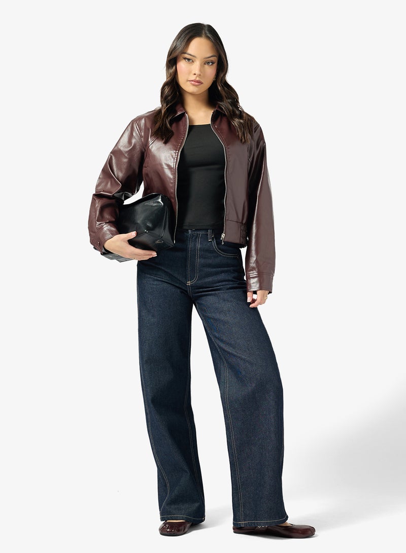 جينجر بلوزة بكتف ساقط غير متماثل - Image 4