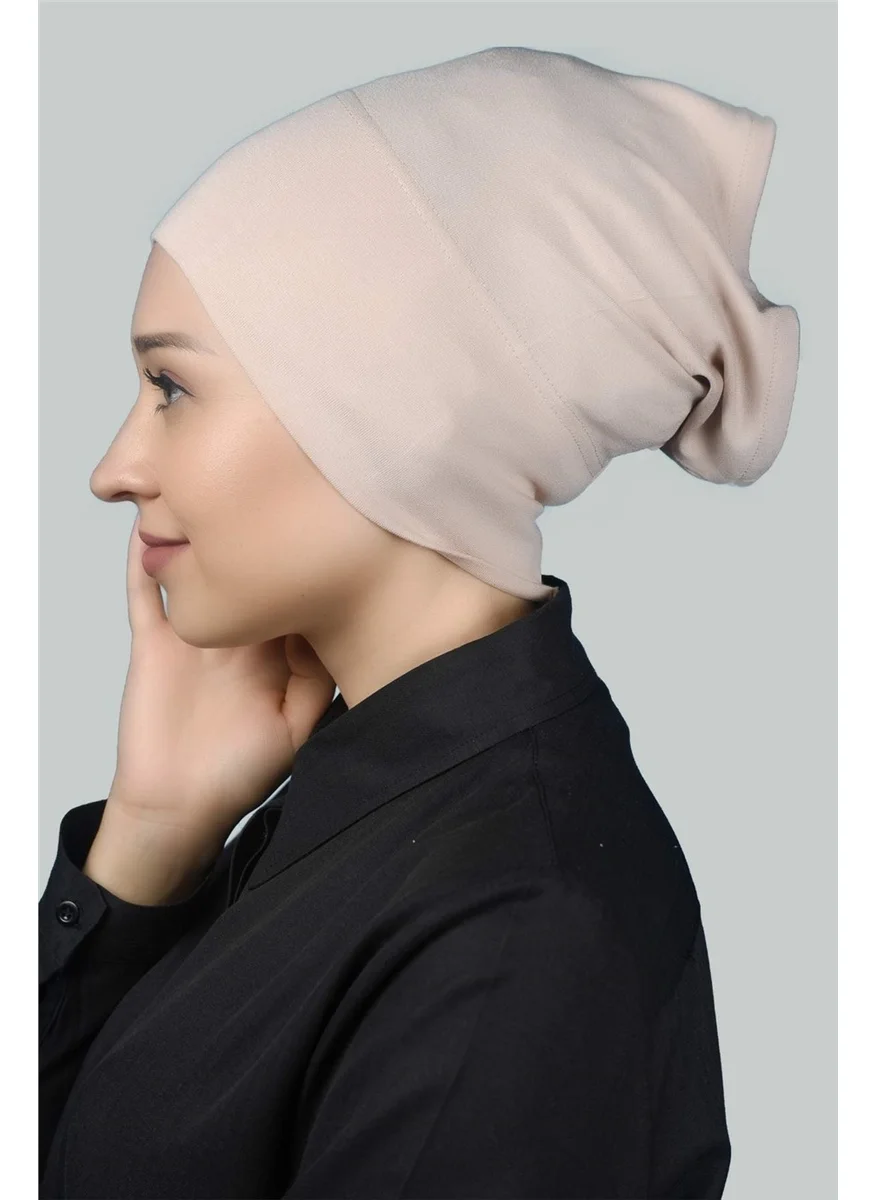 Altobeh Al-Tobeh Ready-made Practical Long Pipe Hijab Bonnet - Beige