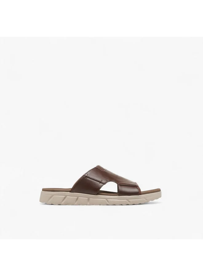 Le Confort Men Solid Slip-On Comfort Sandals