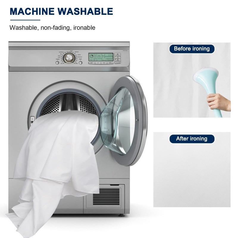 Aimosen 10 x 7 FT White Backdrop Background for Photography, Professional Pure WhiteScreen for Photoshoot, High Density Fabric Curtainfor Video Record Portrait Stand Photo Studio, with Rod Pocket - Image 4