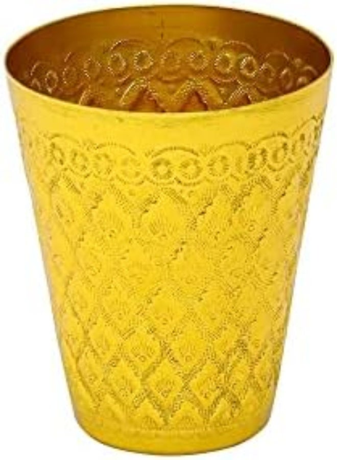 AKDC Aluminum Drinking Glasses, Coffee Cup/Tea Cup/Chilling Beer Glasses, Golder Color For Home&Outdoor (7X9Cm) - Image 2