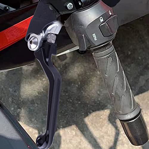 PRO CAKEN 7/8" 22mm Universal Motorcycle Aluminum 360 ° Alloy Foldable Clutch Handle with Mounting Seat for Motorcycle Street Sport Dirt Pit Mini Bikes Scooter ATV -Black - Image 3