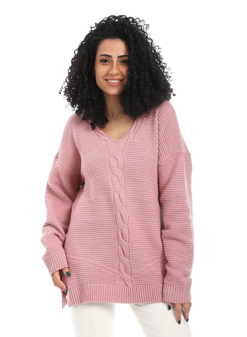 سيزار بلوفر صوف حريمي ب رقبة سبعة - Image 1