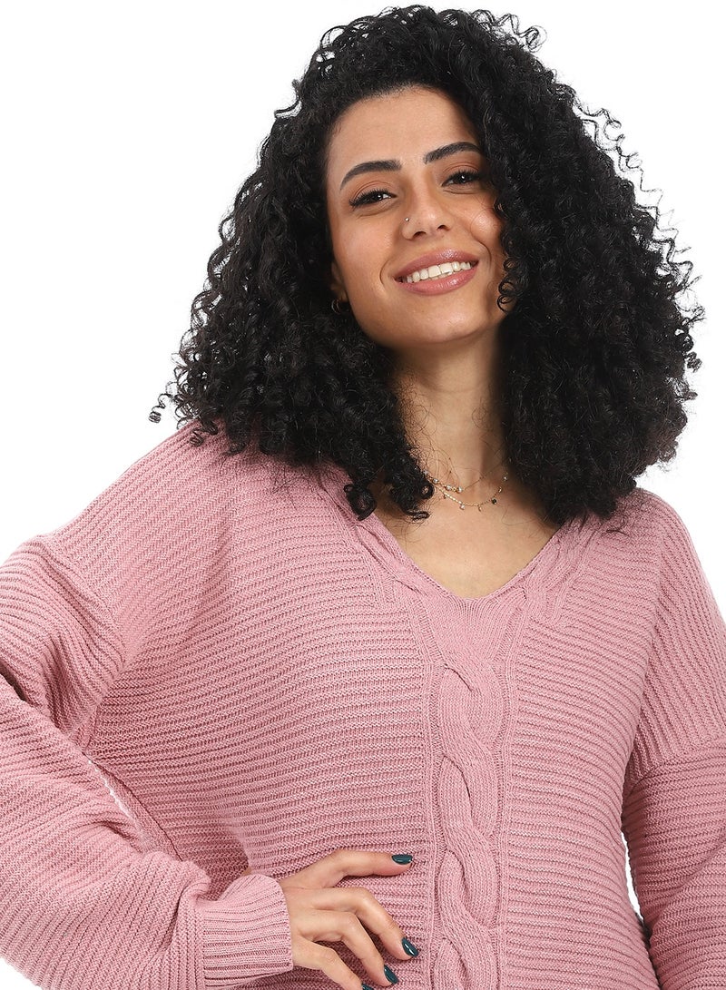 سيزار بلوفر صوف حريمي ب رقبة سبعة - Image 2