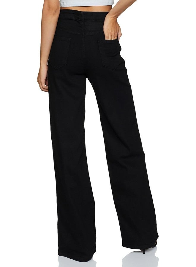 KOTTY Women's Regular Black Jeans - Image 2