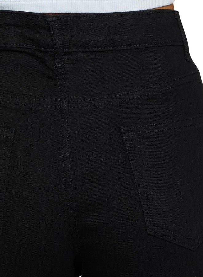 KOTTY Women's Regular Black Jeans - Image 4