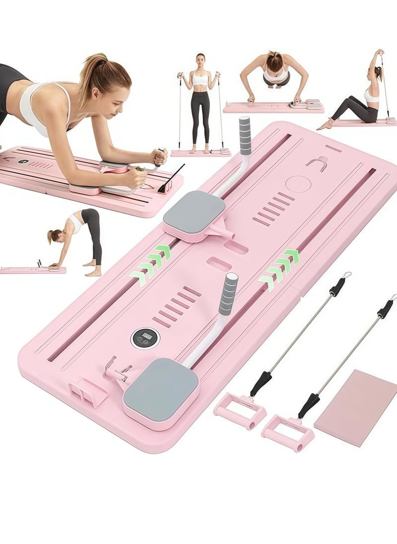 Pilates Reformer Set,Pilates Board,Multi-Purpose Foldable Pilates Reformer Board For Home,Exercise Yoga Equipment、Yoga Bed,Pilates Bed Suitable For Beginners And Intermediate Users