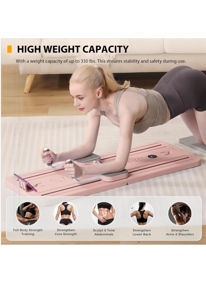 Pilates Reformer Set,Pilates Board,Multi-Purpose Foldable Pilates Reformer Board For Home,Exercise Yoga Equipment、Yoga Bed,Pilates Bed Suitable For Beginners And Intermediate Users