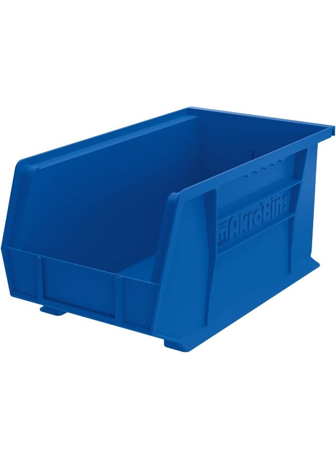 Akro-Mils 30240 AkroBins Plastic Hanging Stackable Storage Organizer Bin, 15-Inch x 8-Inch x 7-Inch, Blue, 12-Pack  - Image 1