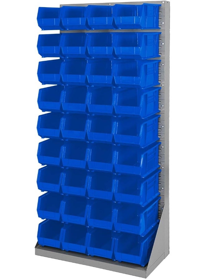 Akro-Mils 30240 AkroBins Plastic Hanging Stackable Storage Organizer Bin, 15-Inch x 8-Inch x 7-Inch, Blue, 12-Pack  - Image 3