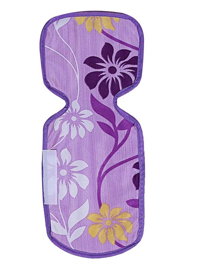 Kuber Industries Flower Design Combo PVC 3 Pieces Fridge Mats, 2 Piece Handle Cover and Fridge Top Cover (Purple, Standard) - Image 4
