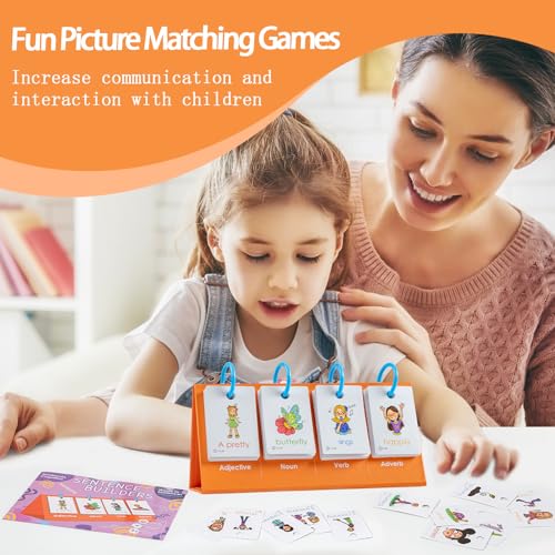 Alened Sentence Building for Kids Speech Therapy Toys for Toddlers 34 Learn to Read Phonics Games Special Education Homeschool Classroom Supplies - Image 5
