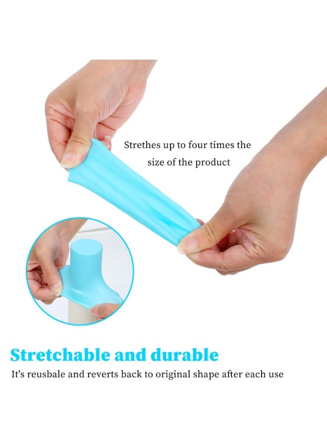 12 Pieces Colorful Silicone Bottle Leak Proof Covers Portable Travel Toiletry Sleeves Travel Essentials for Airplane Trip Vacation Bathroom Use - Image 3