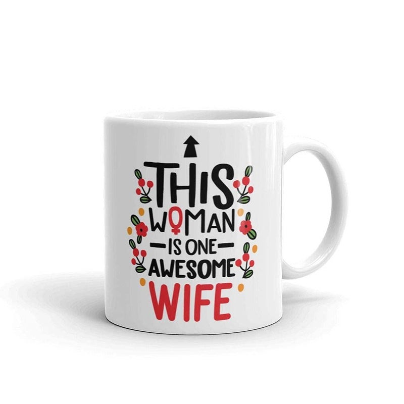 Oye Happy - Awesome Woman Mug - Coffee Mug for Wife to Gift on Women's Day/Birthday/Valentine's Day (Ceramic) (Microwavable) (330 ml) - Image 1