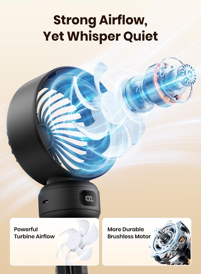 Warmco Portable Stroller Fan, 4000mAh Rechargeable Clip On Fan with Flexible Tripod (Up to 15H), 4 Speeds, LED Display, Detachable Grille, Quiet Operation, for Car Seat, Crib & Treadmill - Image 3