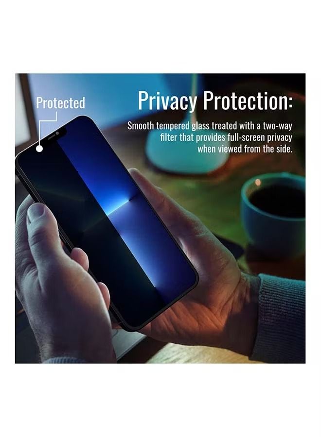 إيف واقي شاشة زجاجي للخصوصية إكستريم جارد لهاتف آيفون 12 برو ماكس أسود - Image 3