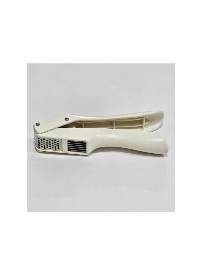 erorex Kitchen2 in 1 Garlic Press Garlic Mincer Chopper - Food Crushing Garlic Mincer and Slicer Garlic Crusher Tool Professional Kitchen Gadgets Mincer Tool - Garlic Slicer White, Small - Image 2