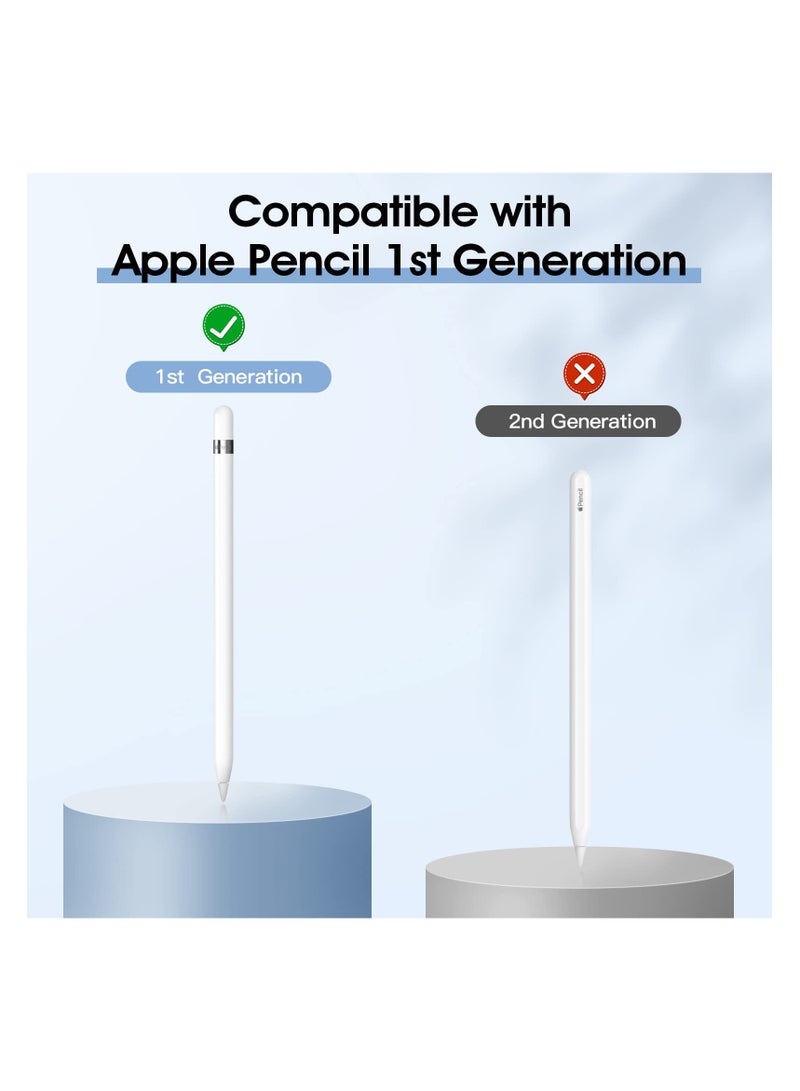 SYOSI Holder Case Fit Apple Pencil 1st Gen, Retractable Tip Cap Fit New iPad 10th Gen 2022, iPad 9th Gen 2021, iPad 8th Gen 2020, iPad 6th 9.7 2018, iPad Mini 5th Gen Pencil Case Pencil (White) - Image 2