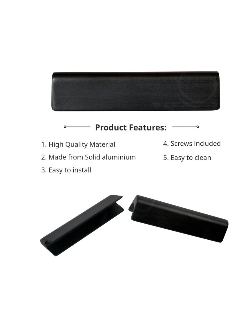 KURIC KURIC Cabinet Knobs Drawer Pulls Knobs for Dresser Drawers Drawer Knobs Handle 4 inch Pack of 3 Pieces Black  - Image 4
