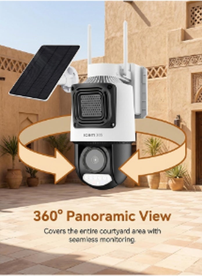 ICAM 365 4G Solar Security Camera with SIM Card Trial Pack, 5MP Ultra HD AOV PTZ CCTV, 12000mAh Battery, AI Human Detection, Night Vision for Farm Construction Site Outdoor - Image 5