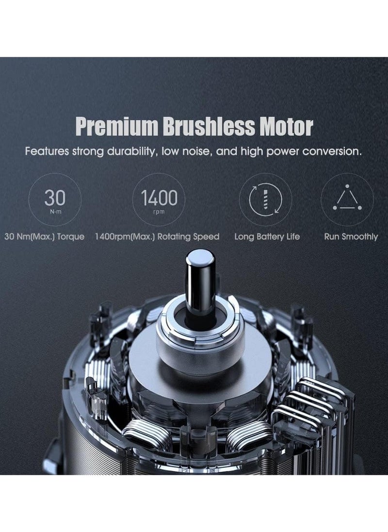Xiaomi Xiaomi 12V Max Brushless Cordless Drill, 30nm Powerful Torque, 30-speed Precision Control, 3 Operating Modes, Smart Display, Gray  - Image 2