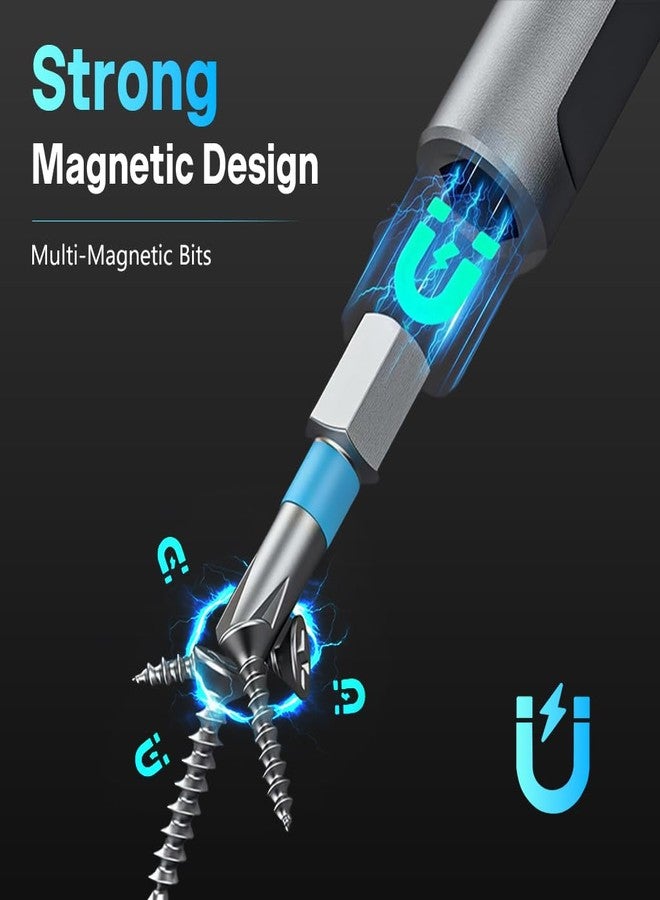 Serplex® 24 in 1 Magnetic Screwdriver Set, Mini Ratchet Screwdriver Set, Precision Repair Tool Kit with Detachable Ratchet Handle and S2 Steel Bits, for Furniture Assembly, Laptop, Electronic, Bicycle - Image 4
