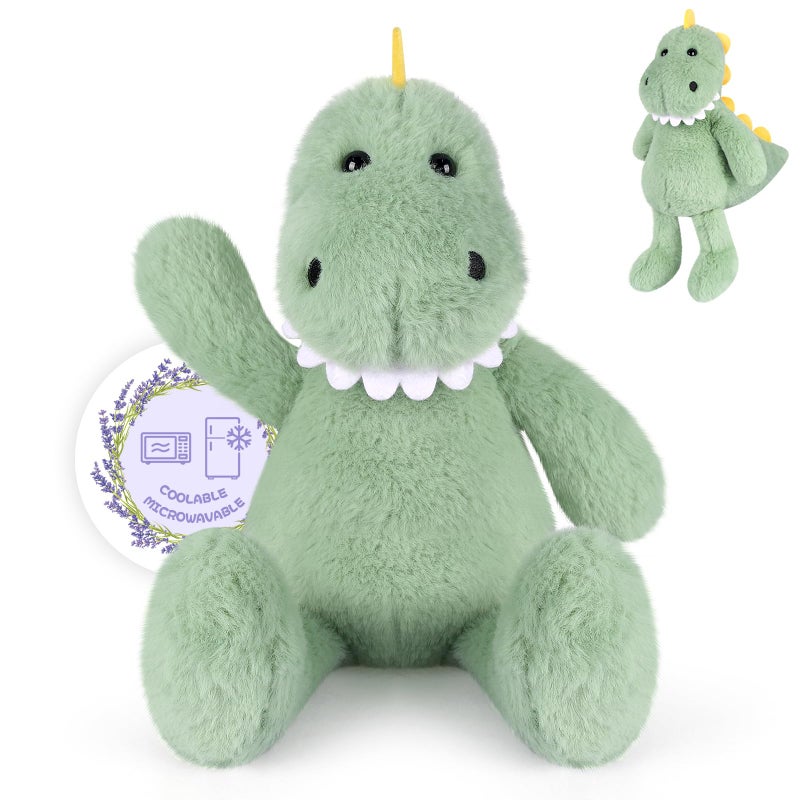SuzziPals Heatable Coolable T rex Plush Microwavable Stuffed Animals Heating Pad for Period DIscomfort Lavender Scented Dinosaur Stuffed Animal for Warm Comfort Plush Toys Gift for Kids - Image 3